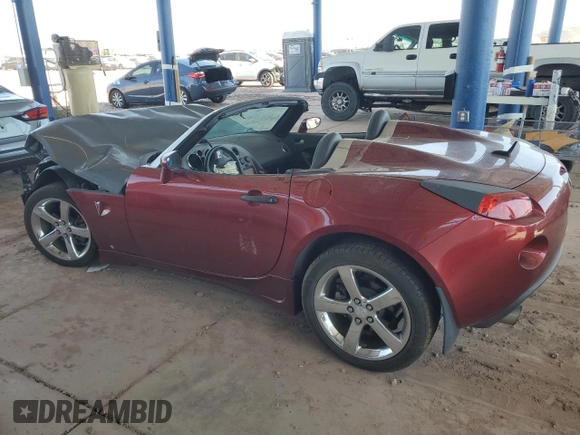 2009 Pontiac Solstice GXP z VIN 1G2MT35X59Y105815, wystawiony jako Copart lot #74302574 z przebiegiem Nie podano mil oraz Szkoda całkowita • Salvage title. Historia ofert i sprzedaży dostępna na DreamBid. Obrazek 2.