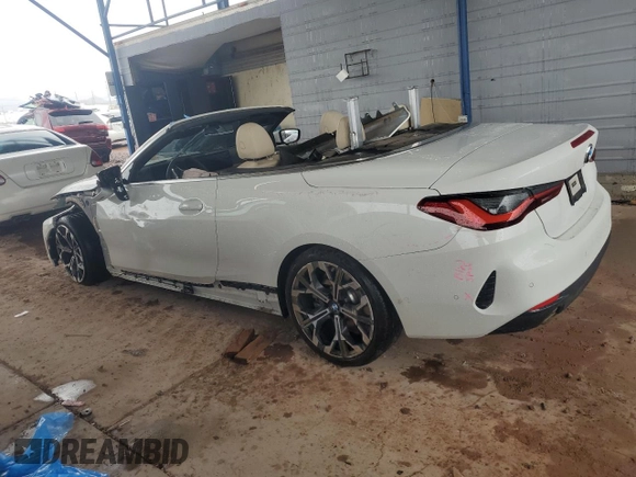 2025 BMW 4 Series 430i with VIN WBA33DB03SCS40361, listed as a Copart auction lot 48397335 with 3,949 mi miles and Salvage title. Bid and sale history available at DreamBid. Image 2.