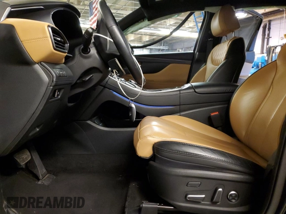 2021 Hyundai Santa Fe Calligraphy with VIN 5NMS5DAL5MH323833, listed as a Copart auction lot 41337795 with 54,484 mi miles and Salvage title. Bid and sale history available at DreamBid. Image 7.