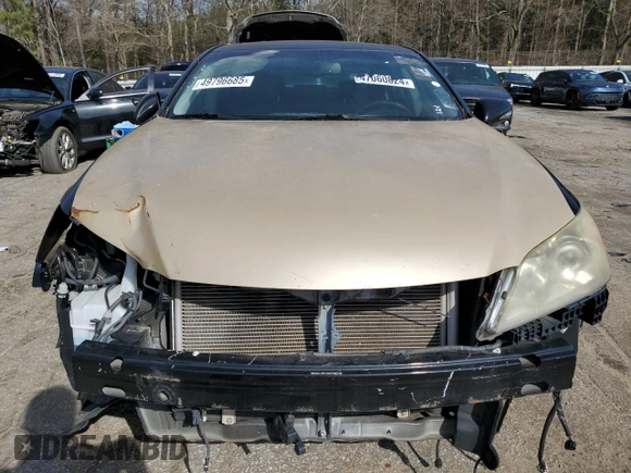 2010 Lexus ES 350 with VIN JTHBK1EG1A2394644, listed as a Copart auction lot 49796685 with Not Provided miles and Clean Title. Bid and sale history available at carsss.com. Image 5.