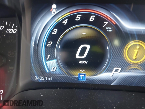 2019 Chevrolet Corvette Grand Sport 1LT with VIN 1G1YW2D7XK5116017, listed as a IAAI auction lot 42396501 with 34,034 mi miles and . Bid and sale history available at DreamBid. Image 15.