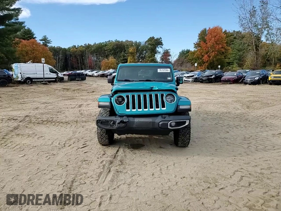 2020 Jeep Wrangler Unlimited Sahara with VIN 1C4HJXEN5LW107415, listed as a Copart auction lot 76152244 with 117,840 mi miles and Salvage title. Bid and sale history available at DreamBid. Image 12.