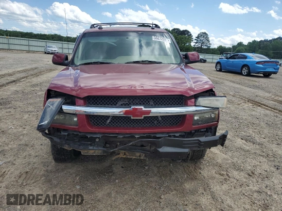 2004 Chevrolet Avalanche z VIN 3GNEK12T34G165255, wystawiony jako Copart lot #55272085 z przebiegiem Nie podano mil oraz Szkoda całkowita • Salvage title. Historia ofert i sprzedaży dostępna na DreamBid. Obrazek 5.