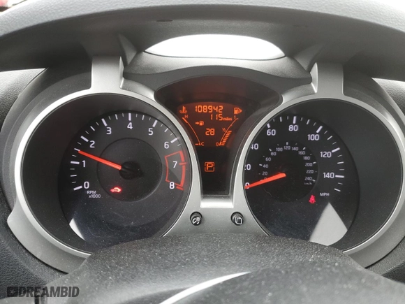 2012 Nissan Juke SL with VIN JN8AF5MV6CT125467, listed as a Copart auction lot 45011695 with 108,942 mi miles and Salvage Title. Bid and sale history available at carsss.com. Image 9.