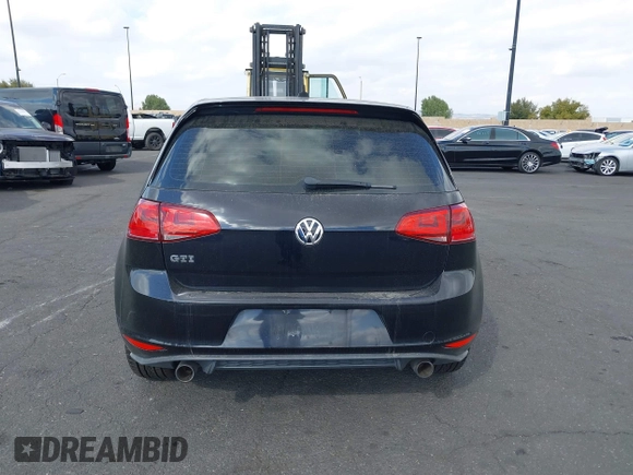 2017 Volkswagen Golf GTI S with VIN 3VW5T7AU7HM061469, listed as a IAAI auction lot 41197640 with 102,387 mi miles. Bid and sale history available at carsss.com. Image 16.