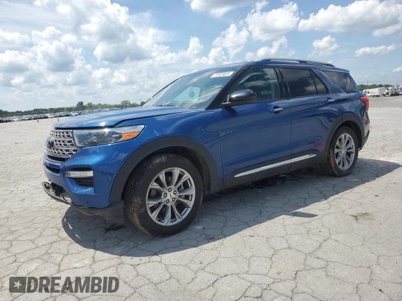 2022 Ford Explorer Limited with VIN 1FMSK7FH5NGA64604, listed as a Copart auction lot 61849025 with 84,124 mi miles and Salvage title. Bid and sale history available at DreamBid. Image 1.