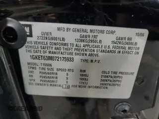 2007 GMC Envoy Denali z VIN 1GKET63M072175933, wystawiony jako Copart lot #53562465 z przebiegiem 225 694 mil mil oraz Szkoda całkowita • Salvage title. Historia ofert i sprzedaży dostępna na DreamBid. Obrazek 13.