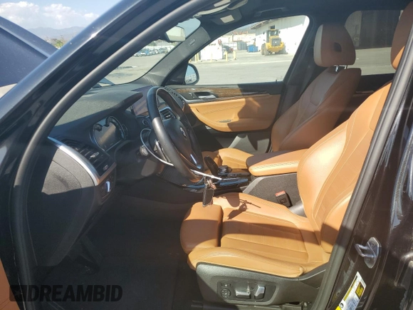 2019 BMW X3 xDrive30i with VIN 5UXTR9C53KLP81188, listed as a Copart auction lot 54952965 with 39,281 mi miles and Salvage Title. Bid and sale history available at DreamBid. Image 7.