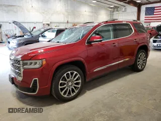 2021 GMC Acadia Denali with VIN 1GKKNXLS5MZ142091, listed as a Copart auction lot 64980995 with 18,747 mi miles and Salvage title. Bid and sale history available at DreamBid. Image 1.