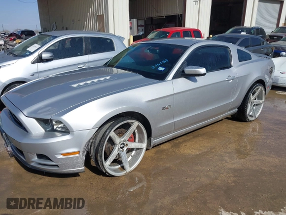 2013 Ford Mustang GT with VIN 1ZVBP8CF7D5216131, listed as a IAAI auction lot 41648862 with 107,983 mi miles. Bid and sale history available at carsss.com. Image 17.