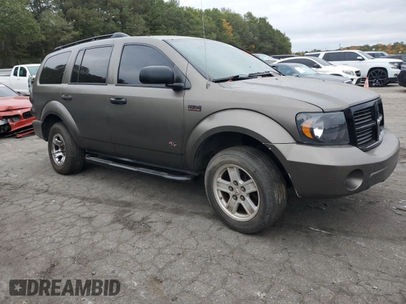 2008 Dodge Durango SLT with VIN 1D8HD48278F100482, listed as a Copart auction lot 78818454 with Not provided miles and Salvage title. Bid and sale history available at DreamBid. Image 4.