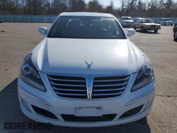 2013 Hyundai Equus Signature with VIN KMHGH4JH2DU071858, listed as a Copart auction lot 52321715 with 46,853 mi miles and Clean Title. Bid and sale history available at DreamBid. Image 5.