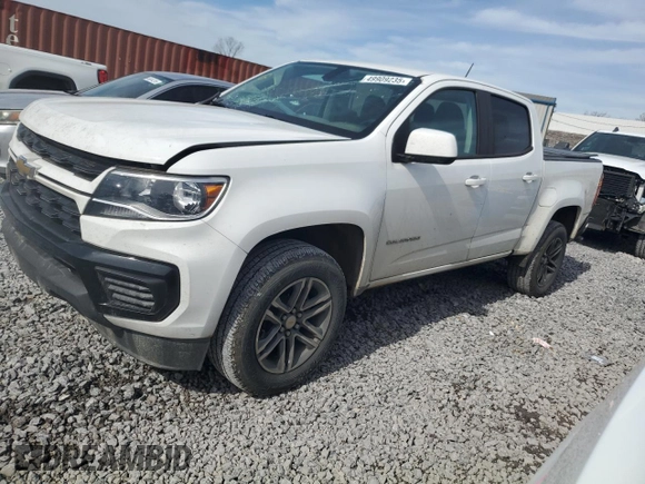 2022 Chevrolet Colorado 2WD Work Truck with VIN 1GCGSBEN0N1153116, listed as a Copart auction lot 49909235 with 50,443 mi miles and Salvage Title. Bid and sale history available at carsss.com. Image 1.