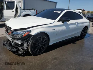 2021 Mercedes-Benz C 43 AMG with VIN W1KWJ6EB8MG056601, listed as a Copart auction lot 56925994 with 40,914 mi miles and Non repairable. Bid and sale history available at DreamBid. Image 1.
