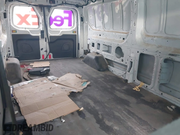 2018 Ford Transit Cargo with VIN 1FTYE2YM3JKA96638, listed as a IAAI auction lot 41319002 with Not Provided miles. Bid and sale history available at carsss.com. Image 8.