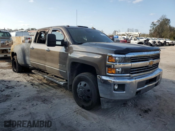 2015 Chevrolet Silverado 3500HD LTZ with VIN 1GC4K0E83FF109486, listed as a Copart auction lot 78197634 with 0 mi miles and Salvage Title. Bid and sale history available at carsss.com. Image 4.