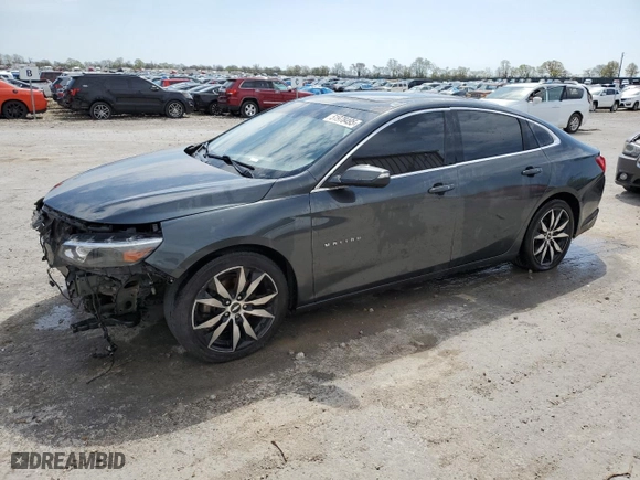 2017 Chevrolet Malibu LT with VIN 1G1ZE5ST9HF195031, listed as a Copart auction lot 51978495 with 166,945 mi miles and Salvage Title. Bid and sale history available at carsss.com. Image 1.