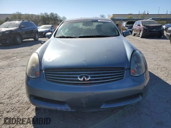 2005 Infiniti G35 Coupe with VIN JNKCV54E65M410124, listed as a Copart auction lot 78434484 with 126,848 mi miles and Salvage Title. Bid and sale history available at carsss.com. Image 5.