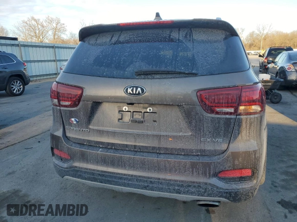2019 Kia Sorento EX with VIN 5XYPH4A57KG554822, listed as a Copart auction lot 88598805 with 82,380 mi miles and Salvage Title. Bid and sale history available at DreamBid. Image 6.