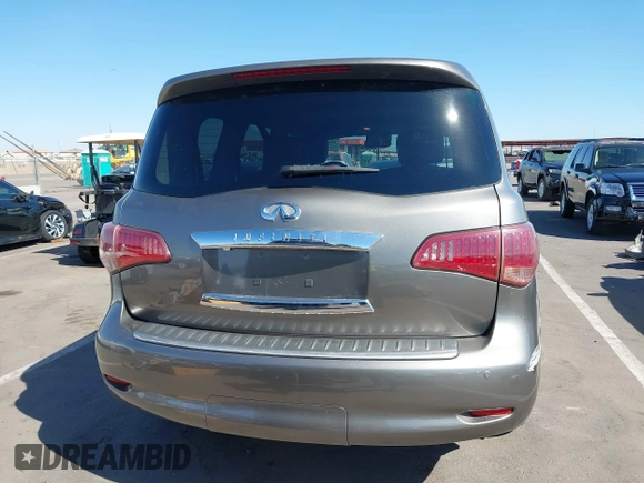 2012 Infiniti QX56 7-passenger with VIN JN8AZ2NFXC9515305, listed as a IAAI auction lot 42031957 with 185,173 mi miles. Bid and sale history available at carsss.com. Image 16.