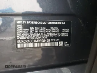 2021 BMW X5 sDrive40i with VIN 5UXCR4C01M9E98458, listed as a Copart auction lot 44289113 with 26,672 mi miles. Bid and sale history available at carsss.com. Image 13.