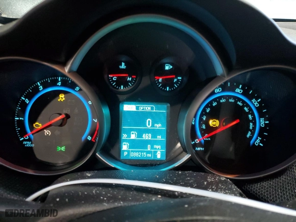 2015 Chevrolet Cruze LT with VIN 1G1PC5SB6F7190042, listed as a Copart auction lot 49671695 with 88,215 mi miles and Salvage Title. Bid and sale history available at carsss.com. Image 9.