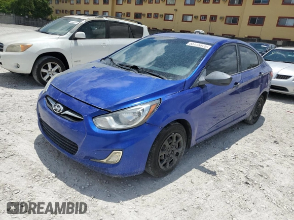 2012 Hyundai Accent GLS z VIN KMHCT4AE8CU047372, wystawiony jako Copart lot #55175975 z przebiegiem 180 484 mil mil oraz Tytuł czysty. Historia ofert i sprzedaży dostępna na DreamBid. Obrazek 1.
