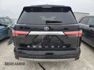 2024 Toyota Sequoia SR5 with VIN 7SVAAABA2RX035310, listed as a Copart auction lot 87412524 with 9,104 mi miles and Salvage Title. Bid and sale history available at carsss.com. Image 6.