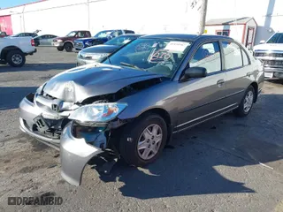 2005 Honda Civic Sdn VP SSRSv with VIN 2HGES16475H516067, listed as a IAAI auction lot 41434167 with 1 mi miles. Bid and sale history available at carsss.com. Image 2.