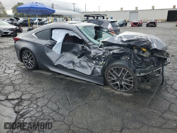 2015 Lexus RC 350 F Sport with VIN JTHHE5BC7F5007529, listed as a Copart auction lot 51106915 with 108,008 mi miles and Salvage title. Bid and sale history available at DreamBid. Image 4.