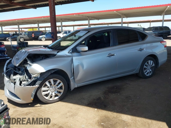 2015 Nissan Sentra S with VIN 3N1AB7AP0FY285531, listed as a IAAI auction lot 42099970 with 162,569 mi miles. Bid and sale history available at carsss.com. Image 17.