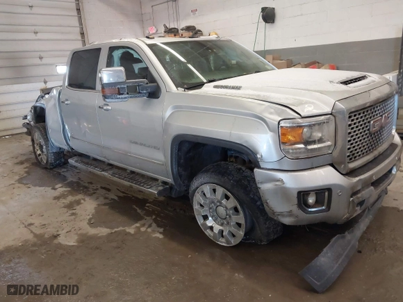 2017 GMC Sierra 2500HD Denali with VIN 1GT12UEY5HF249200, listed as a IAAI auction lot 41345624 with 243,166 mi miles. Bid and sale history available at carsss.com. Image 1.
