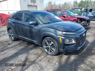 2018 Hyundai Kona Limited with VIN KM8K3CA58JU066037, listed as a IAAI auction lot 41860508 with 109,126 mi miles. Bid and sale history available at carsss.com. Image 1.