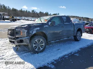 2018 Ford F-150 XL with VIN 1FTEW1EPXJFD77885, listed as a Copart auction lot 44845035 with 0 mi miles and Salvage Title. Bid and sale history available at carsss.com. Image 1.