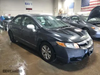 2010 Honda Civic Sdn LX with VIN 19XFA1F55AE077164, listed as a Copart auction lot 48472785 with 163,950 mi miles and Salvage Title. Bid and sale history available at carsss.com. Image 4.
