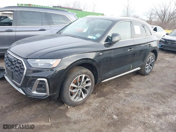 2023 Audi Q5 S line Premium Plus with VIN WA1EAAFY6P2008831, listed as a IAAI auction lot 41488330 with 25,032 mi miles. Bid and sale history available at carsss.com. Image 2.