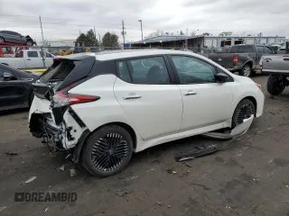 2025 Nissan LEAF SV Plus with VIN 1N4CZ1CV2SC559072, listed as a Copart auction lot 88994255 with 2,929 mi miles and Salvage Title. Bid and sale history available at carsss.com. Image 3.