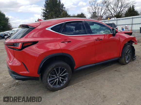 2023 Lexus NX with VIN 2T2GGCEZ3PC029040, listed as a Copart auction lot 50768965 with 20,998 mi miles and Salvage Title. Bid and sale history available at carsss.com. Image 3.