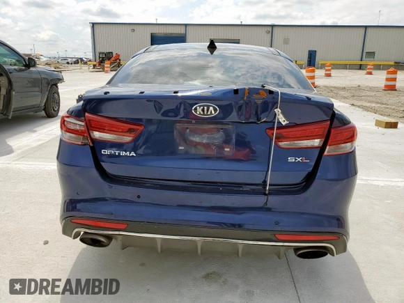 2017 Kia Optima SX Limited with VIN 5XXGV4L28HG142238, listed as a Copart auction lot 57960665 with 123,308 mi miles and Salvage title. Bid and sale history available at DreamBid. Image 6.