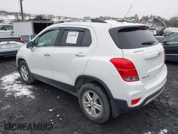 2017 Chevrolet Trax LT with VIN KL7CJPSBXHB170042, listed as a IAAI auction lot 41547858 with 69,383 mi miles. Bid and sale history available at carsss.com. Image 3.