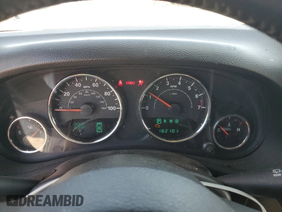 2014 Jeep Wrangler Unlimited Rubicon with VIN 1C4BJWFG0EL201559, listed as a Copart auction lot 59580575 with 182,101 mi miles and Salvage title. Bid and sale history available at DreamBid. Image 9.