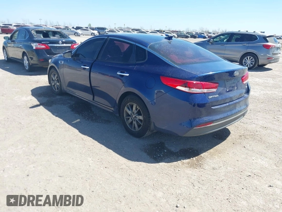 2016 Kia Optima LX Turbo with VIN 5XXGT4L13GG030586, listed as a IAAI auction lot 41824682 with 147,401 mi miles. Bid and sale history available at carsss.com. Image 3.