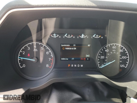 2022 Ford F-150 XL with VIN 1FTMF1CB0NKD24628, listed as a Copart auction lot 47822995 with 34,664 mi miles and Salvage Title. Bid and sale history available at carsss.com. Image 9.