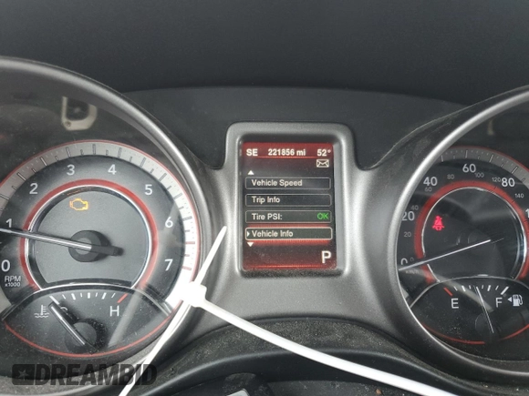 2015 Dodge Journey Crossroad with VIN 3C4PDCGG5FT511920, listed as a Copart auction lot 53875925 with 221,856 mi miles and Clean Title. Bid and sale history available at DreamBid. Image 9.