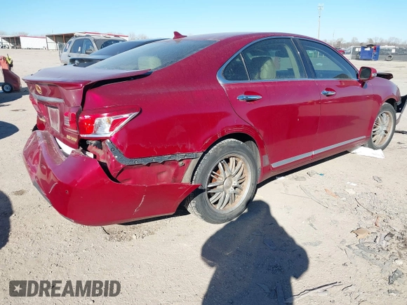 2010 Lexus ES 330 with VIN JTHBK1EG0A2369346, listed as a IAAI auction lot 41379975 with 180,402 mi miles and . Bid and sale history available at DreamBid. Image 4.