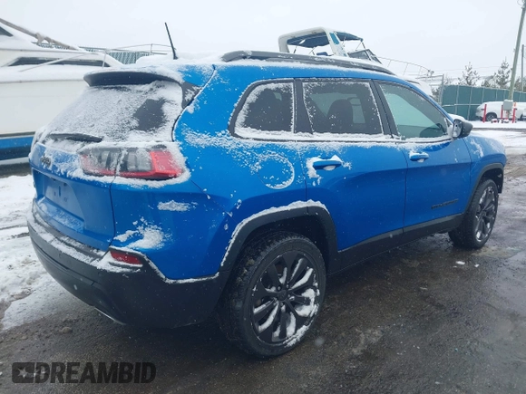 2021 Jeep Cherokee Latitude Lux with VIN 1C4PJMMX0MD183196, listed as a IAAI auction lot 41578343 with 59,250 mi miles and . Bid and sale history available at carsss.com. Image 4.
