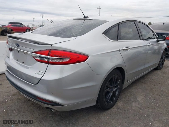 2018 Ford Fusion SE with VIN 3FA6P0HD6JR167905, listed as a IAAI auction lot 41709102 with 95,050 mi miles. Bid and sale history available at carsss.com. Image 4.