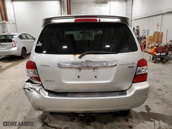 2007 Toyota Highlander Hybrid with VIN JTEHW21A270038923, listed as a Copart auction lot 86489954 with 289,365 mi miles and Clean Title. Bid and sale history available at carsss.com. Image 6.