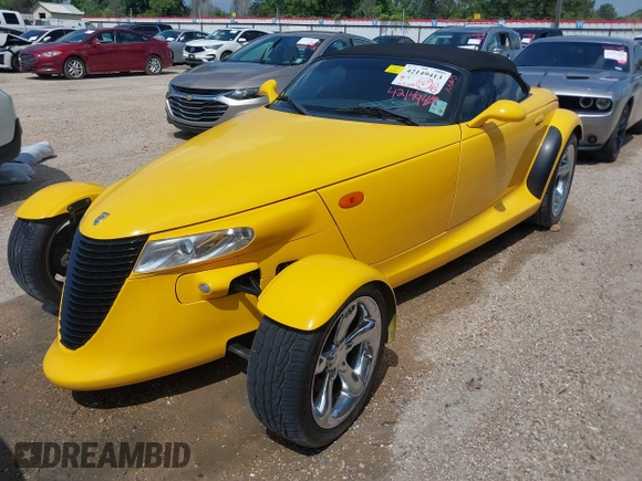 2000 Plymouth Prowler z VIN 1P3EW65G8YV605993, wystawiony jako IAAI lot #42149413 z przebiegiem 47 102 mil mil oraz . Historia ofert i sprzedaży dostępna na DreamBid. Obrazek 2.