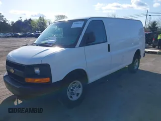 2014 Chevrolet Express Cargo Van with VIN 1GCWGFCA8E1133376, listed as a IAAI auction lot 41964949 with 344,831 mi miles. Bid and sale history available at carsss.com. Image 2.